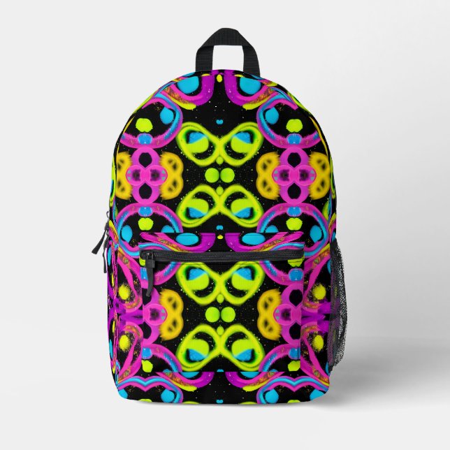 shiny Abstract art Bedruckter Rucksack (Vorderseite)