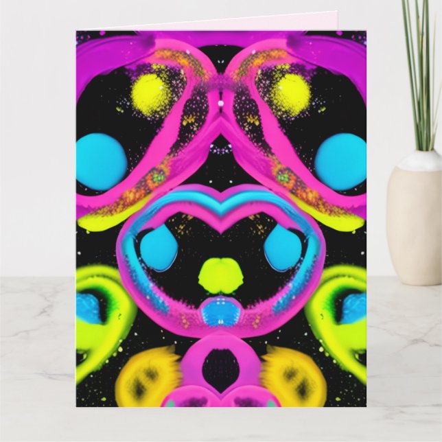 shiny Abstract art Karte (Vorderseite)