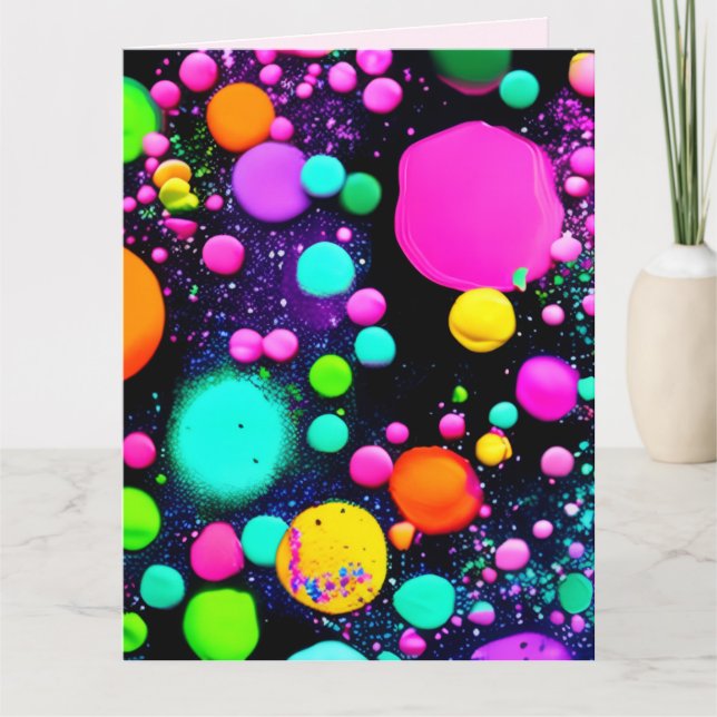 shiny Abstract art Karte (Vorderseite)