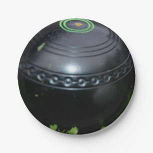 Shiny Black Lawn Bowl, GRILLEN Party Paper Plate Pappteller