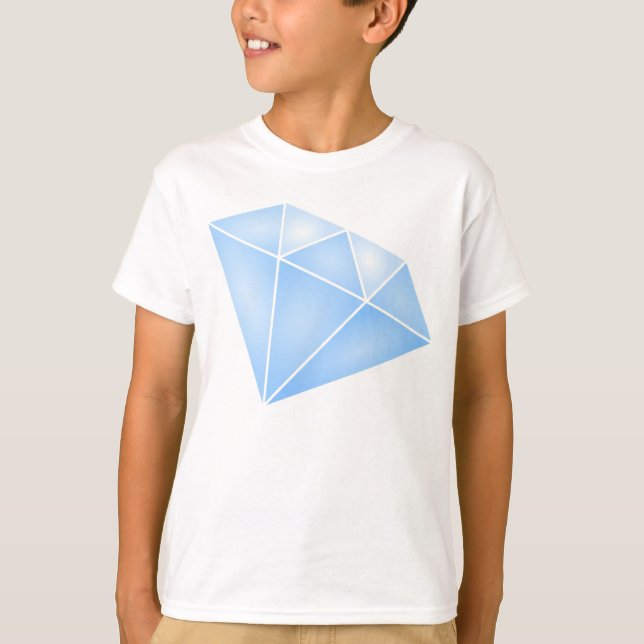 Shiny Blue Diamond Carat T-Shirt (Vorderseite)
