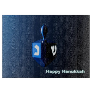 Shiny Blue Dreidel Schneidebrett