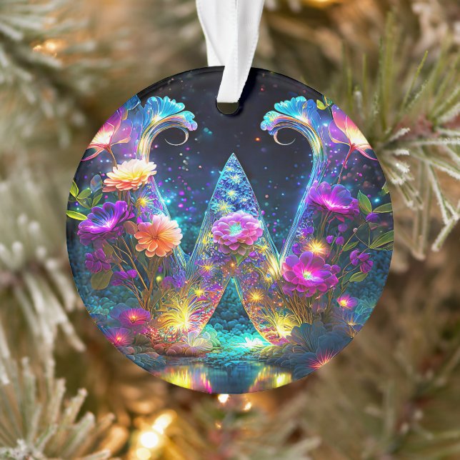 Shiny Blumenbrief W Ornament (Baum)