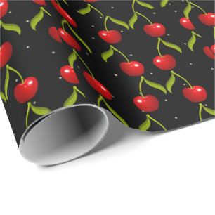 Shiny Cherries Pattern Geschenkpapier
