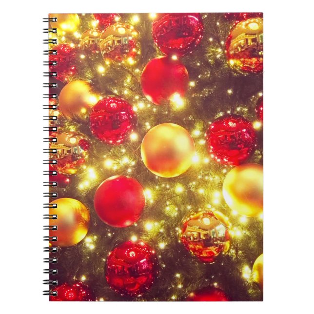 Shiny Christmas Ball Cluster Delight Notizblock (Vorderseite)