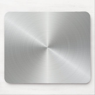 Shiny Circular Polished Metal Texture Mousepad