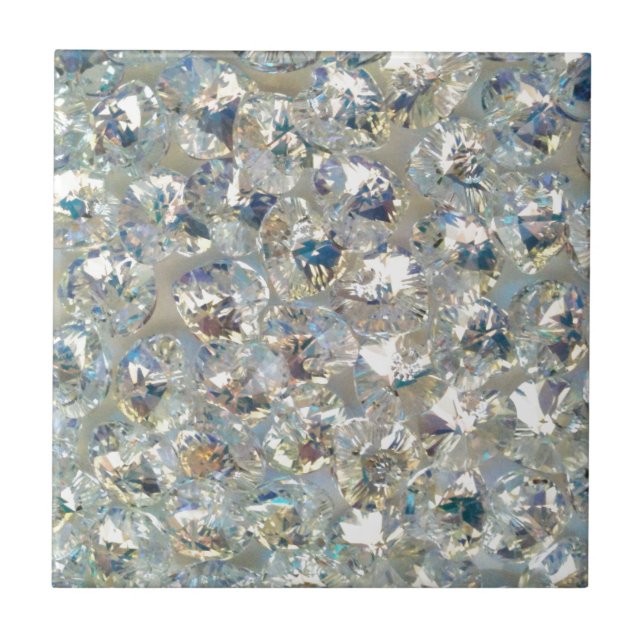 Shiny Crystals Keramik Tile Trivet Fliese (Vorderseite)