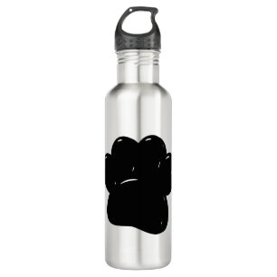 Shiny Dog Paw Print Zeichnend Edelstahlflasche
