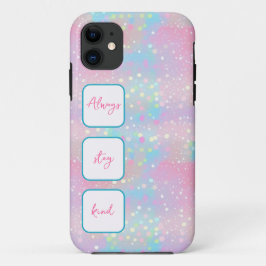 Shiny dots unicorn Farben iPhone Case