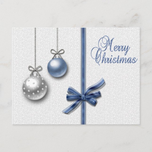 Shiny Elegant Christmas Balls Carte postale de vac (Devant)
