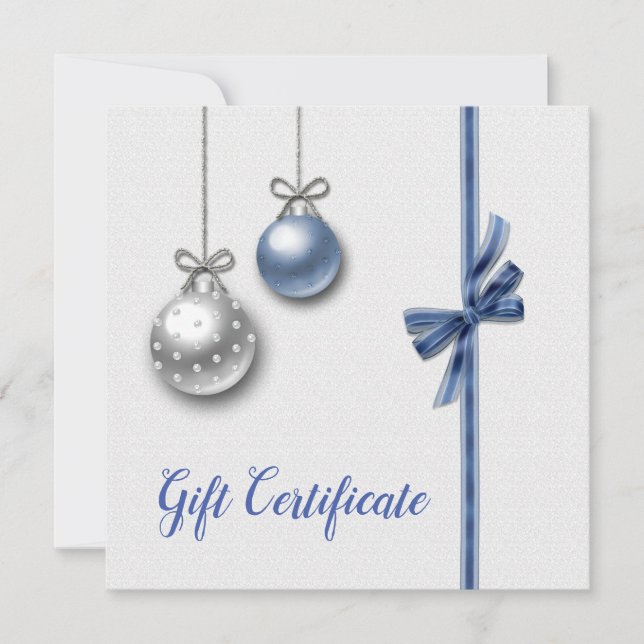 Shiny Elegante Weihnachtsballs - Geschenkgutschein (Vorderseite)