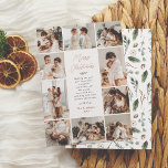 Shiny Evergreen Erinnerungen | 10 Foto Weihnachten Folien Feiertagskarte<br><div class="desc">Fügen Sie Ihren Weihnachtskarten Glanz mit echter Goldfolie, Silber oder Rose! Dieser klassische und zeitlose Metallic-Stil wird Ihre Karten um ein weiteres Level erweitern. Eine elegante und zeitlose Weihnachtsfolienkarte. Dieses Design zeigt eine Collage von 10 handverlesenen Fotos, eine Kombination aus sechs Quadrat, zwei Landschaften, und zwei Portrait-Fotos, die um den...</div>