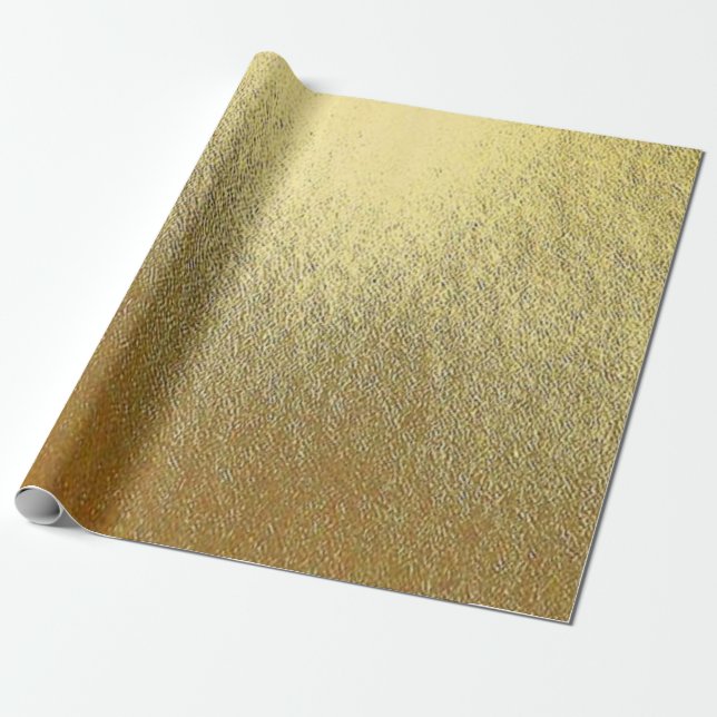 Shiny Gold Art Geschenkpapier (Ungerollt)