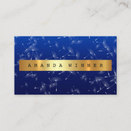 Shiny Gold Dandelion Confetti Blue Marine Vip Visitenkarte