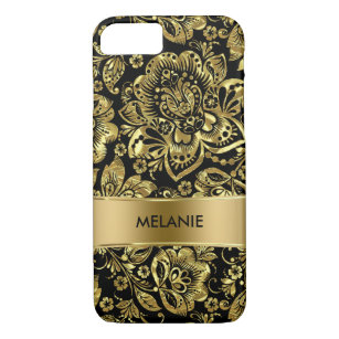 Shiny Gold Floral Baroque Damaskus Muster Case-Mate iPhone Hülle