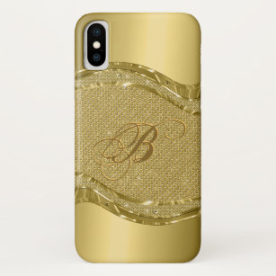 Shiny Gold Metallic Look mit Diamanten-Muster Case-Mate iPhone Hülle