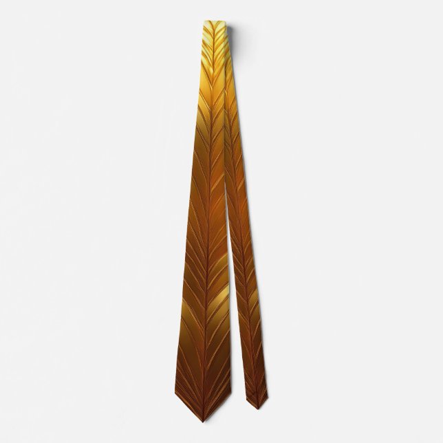 Shiny Gold Pattern Krawatte (Vorderseite)