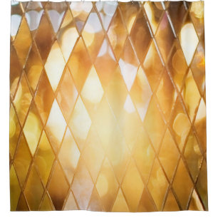 Shiny-goldenes Mosaikglas Duschvorhang