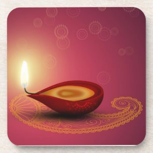 Shiny Happy Diwali Diya - Dessous de verre de lièg