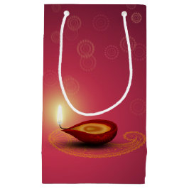 Shiny Happy Diwali Diya - Kleine Geschenktasche Geschenktüte