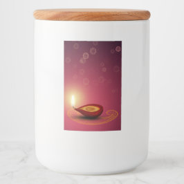 Shiny Happy Diwali Diya - Lebensmittelcontainer-Et Lebensmitteletikett