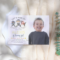 Shiny Let's Kick It Ninja Karate Foto Geburtstag