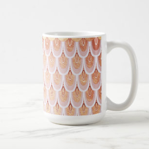 Shiny Lmon Pink Glitzer Meerjungfrau Fischskala Kaffeetasse