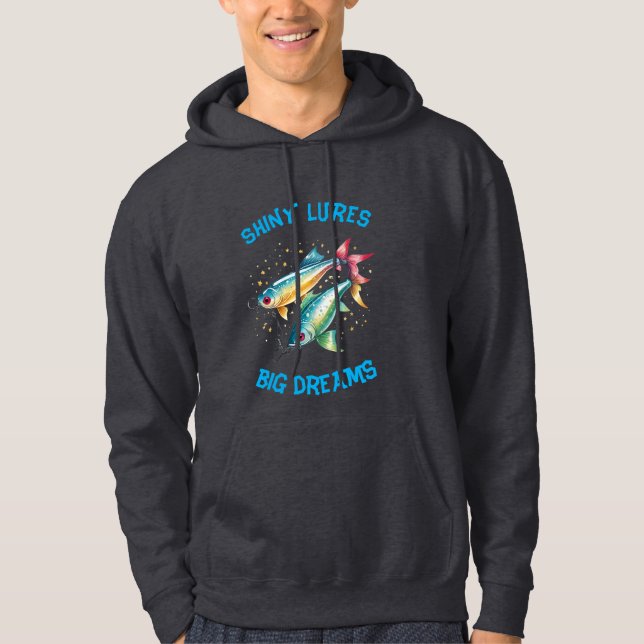 Shiny Lures Big Dreams Fishing Hoodie (Vorderseite)