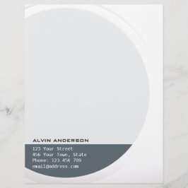 Shiny Metallic Anpassbar für Text und Farbe Briefkopf