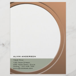 Shiny Metallic Anpassbar für Text und Farbe Briefkopf