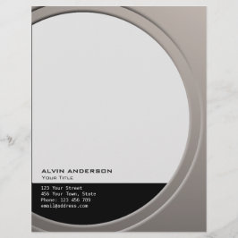 Shiny Metallic Anpassbar für Text und Farbe Briefkopf