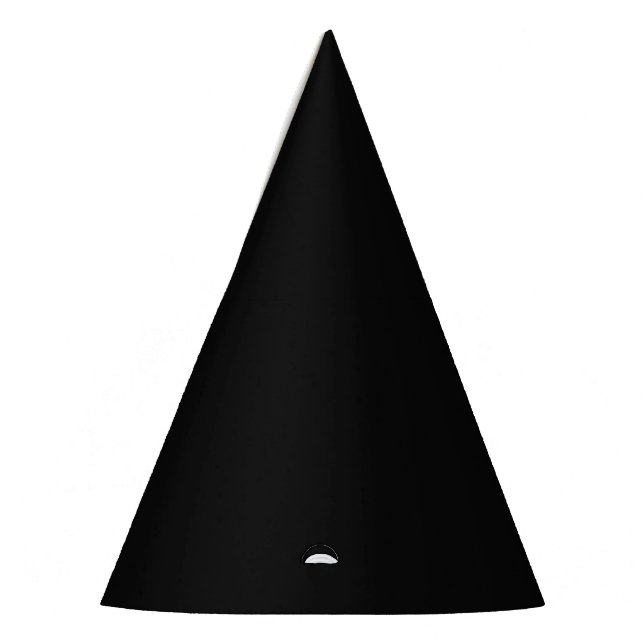 Shiny Metallic Black Party Hat für jedes Ereignis Partyhütchen (Links)