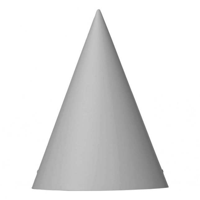 Shiny Metallic Silver Party Hat für jedes Ereignis Partyhütchen (Vorderseite)