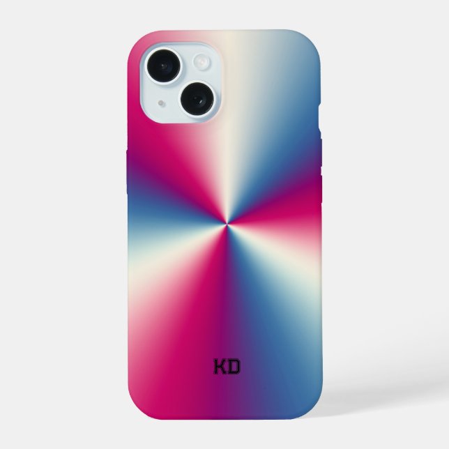 Shiny metallic texture iPhone 15 hülle (Rückseite)