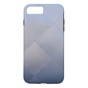 Shiny Modern Checkered Metal Blue Case-Mate iPhone Hülle