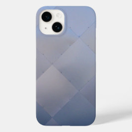 Shiny Modern Checkered Metal Blue Case-Mate iPhone Hülle