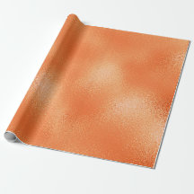 Shiny Peach Orange Glass Ice Glam