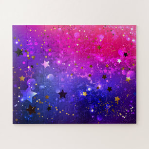 Shiny Pink Blue Background