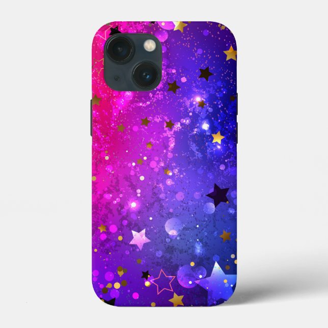 Shiny Pink Blue Background Case-Mate iPhone Hülle (Rückseite)