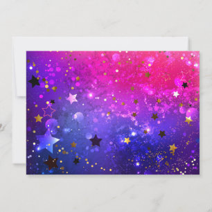 Shiny Pink Blue Background Einladung