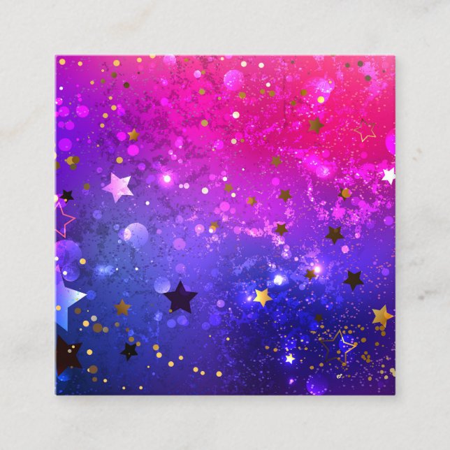 Shiny Pink Blue Background Rabattkarte (Vorderseite)