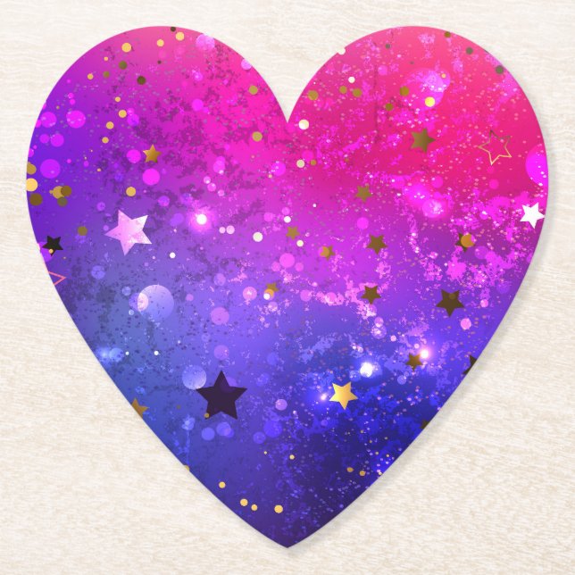 Shiny Pink Blue Background Untersetzer (Vorderseite)