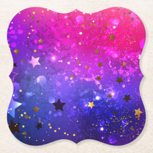 Shiny Pink Blue Background Untersetzer