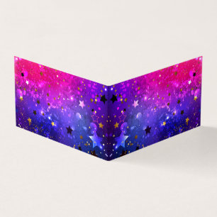 Shiny Pink Blue Background Visitenkarten
