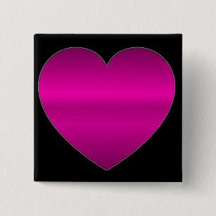 Shiny Pink Heart Button