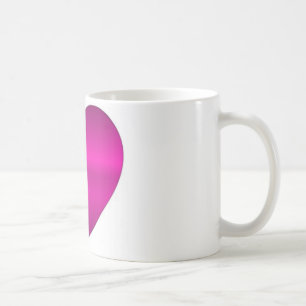 Shiny Pink Heart Kaffeetasse