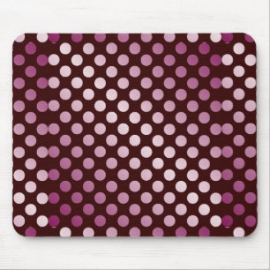 Shiny Pink Polka Dot Muster Mousepad