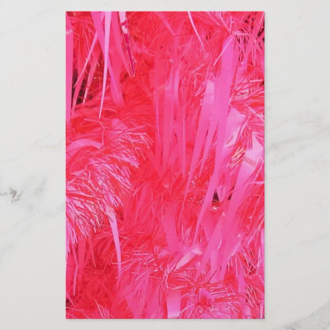 Shiny Pink Weihnachtsbaum Briefpapier (Vorderseite)