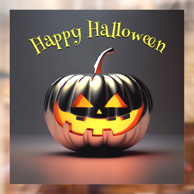 Shiny Pumpkin Halloween Fensteraufkleber (Blatt 2)