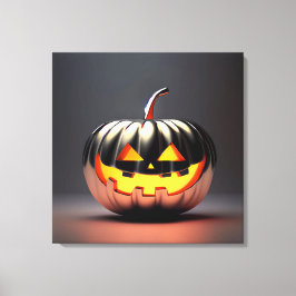 Shiny Pumpkin Halloween Leinwanddruck